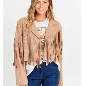 New with tags fringe jacket